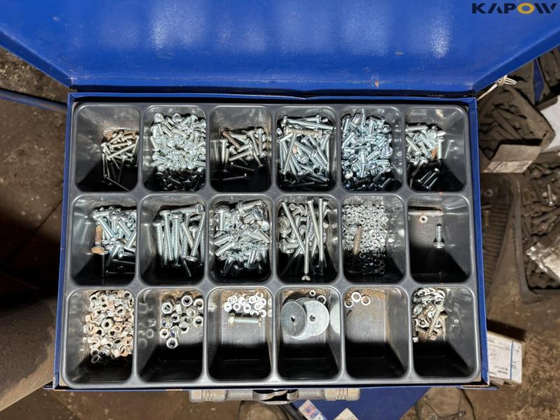 Bolts and assortment boxes with contents 35