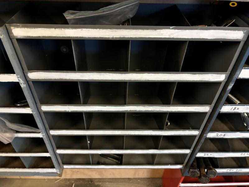 Bolt rack and various bolts 7