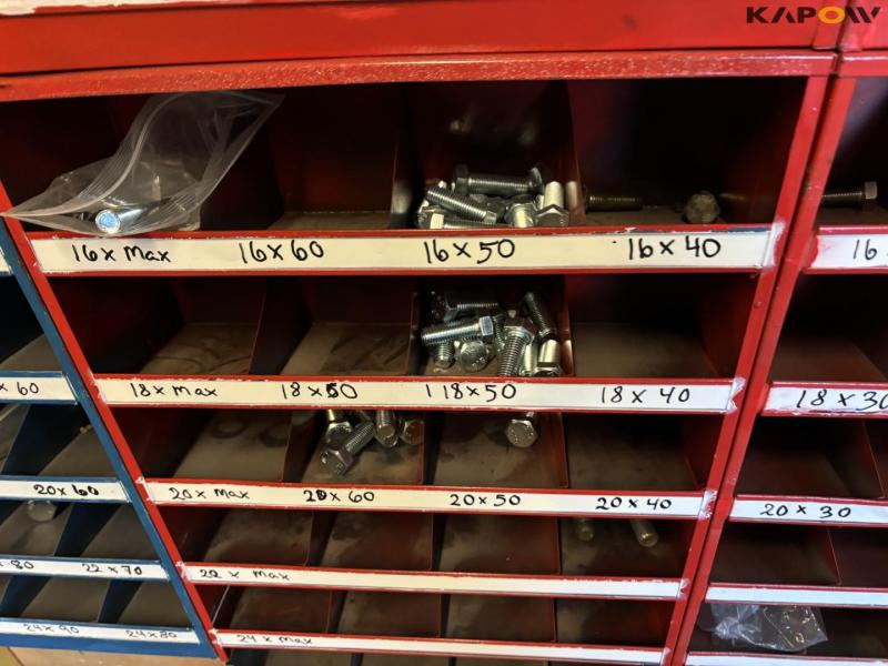 Bolt rack and various bolts 20
