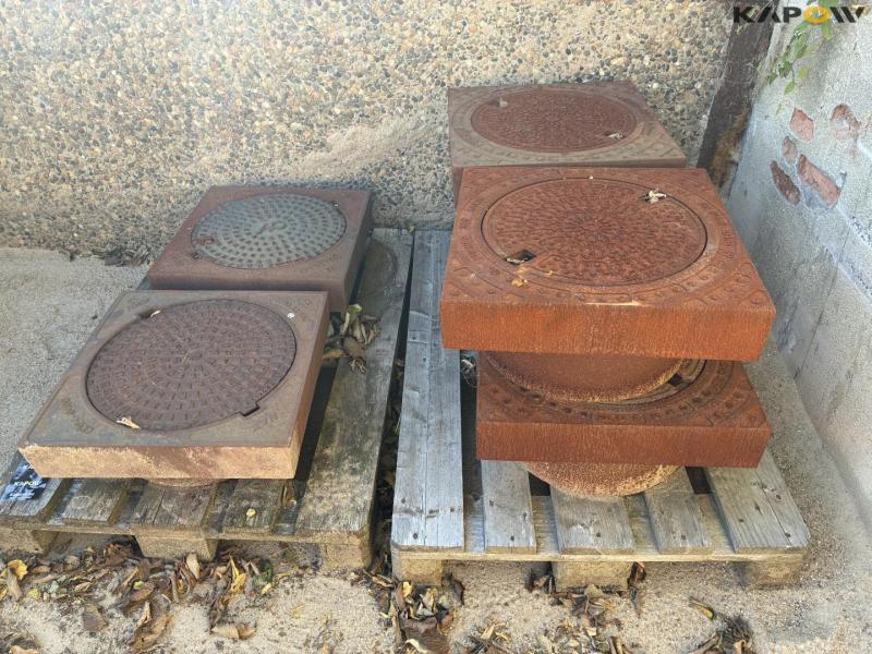 Manhole cover with square fixed frame - 6pcs 2