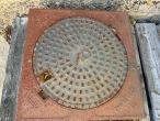 Manhole cover with square fixed frame - 6pcs 9