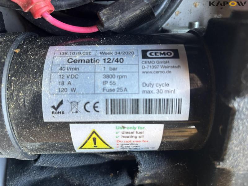 CEMO transport diesel tank – 210 liters, 12 volt 9