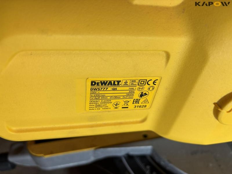 Dewalt DWS777-QS gear saw with table 11