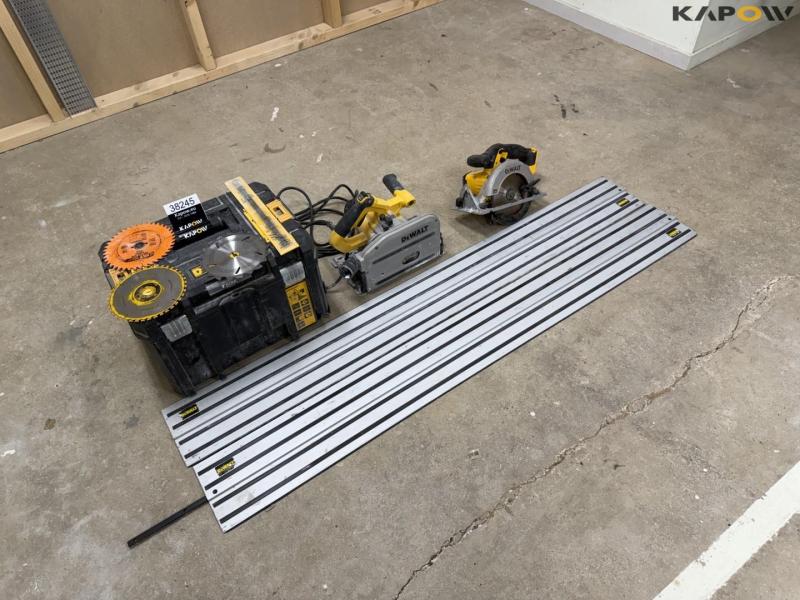 Dewalt plunge-cut saw + circular saw and rail 20