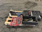 Various power tools and workshop equipment from service vehicle 8