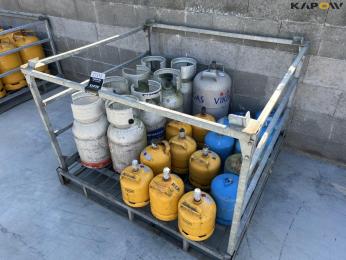 Various gas cylinders