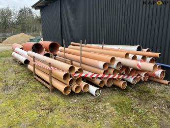 Various sewer pipes