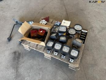 Various lamps and mirrors