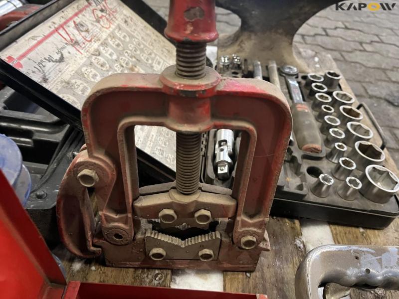 Various tools from service vehicle 18