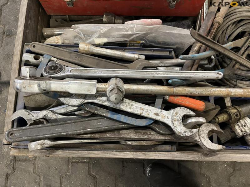 Various tools from service vehicle 13