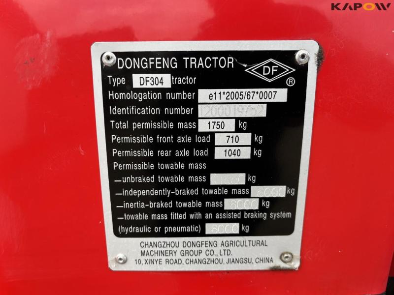 Dongfeng/ONJ 304 tractor 17