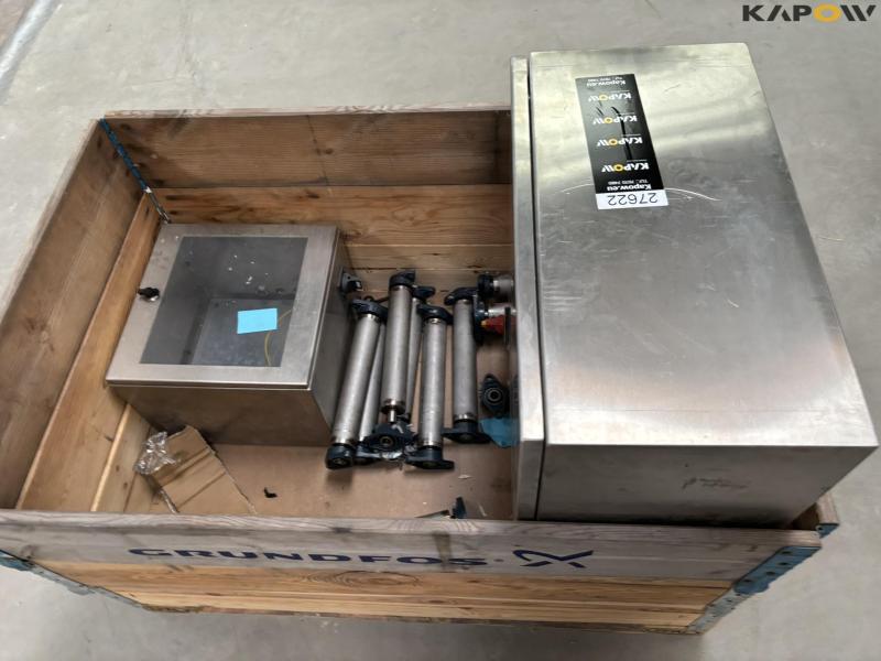 Electrical cabinets 2 pcs. and carrier rollers 3