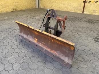 Epoke snow plow for skid steer loader
