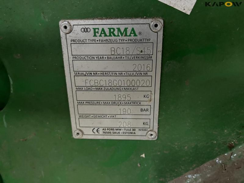 Farma BC18 felling head with S45 hitch 9