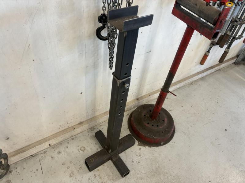 Fixed holding tools, chains and trestles 31