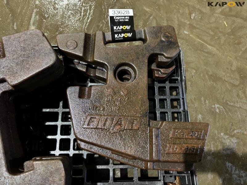Fiat 40kg weight plates - 5 pcs. 9