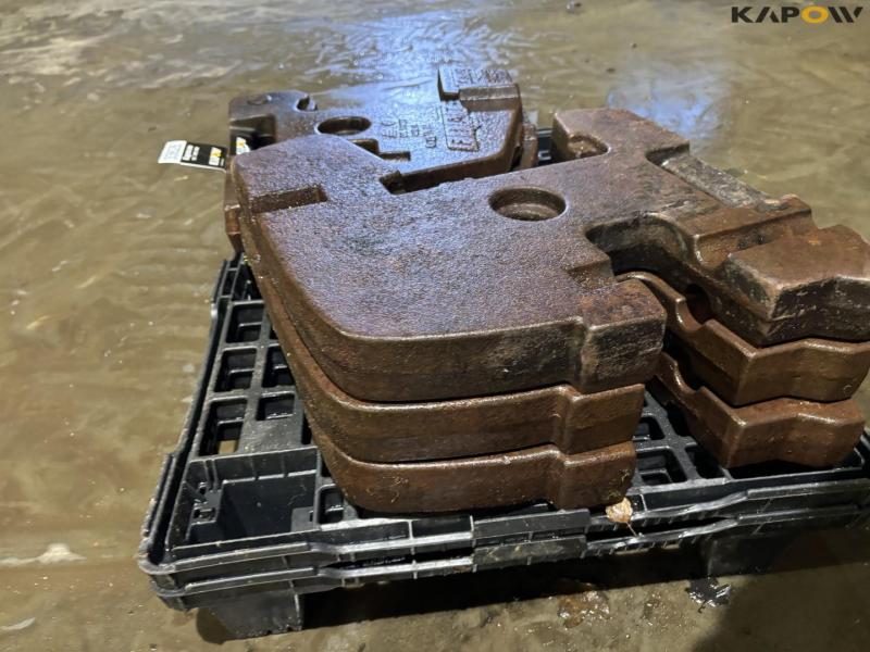 Fiat 40kg weight plates - 5 pcs. 14