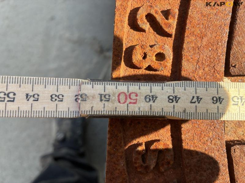 Square manhole frame with round cast iron covers 16