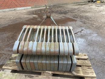 Front weight on frame