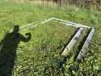 Galvanized door frame - 2 pieces 1