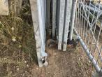 Galvanized gates with feet 20