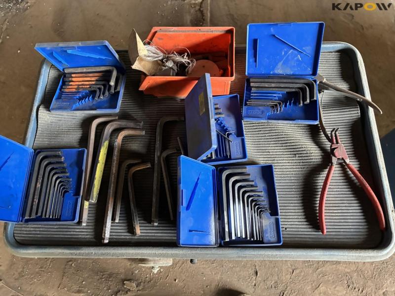 Gedore adjutant 1580 workshop trolleys with contents. 7