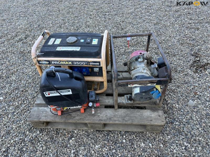Generator and compressor 6