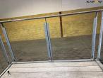 Glass balcony with teak wood bottom 12