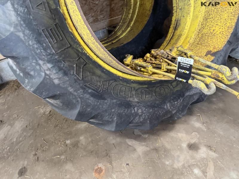 Goodyear 18.4-R38 twin wheels 8