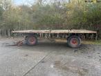 Straw/flat wagon 4 wheels 8