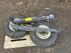 Wheels with hub and support legs 8