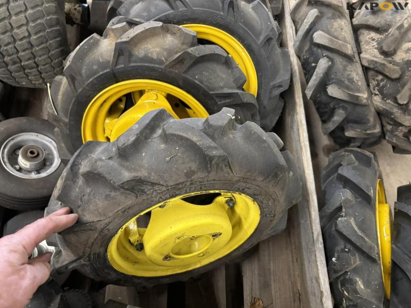 Wheels for implement carriers 14