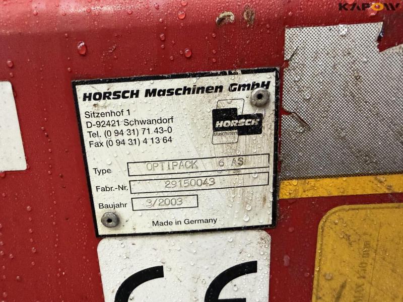 Horsch optipack 6 AS with APV ES 100 M3 spreader 26