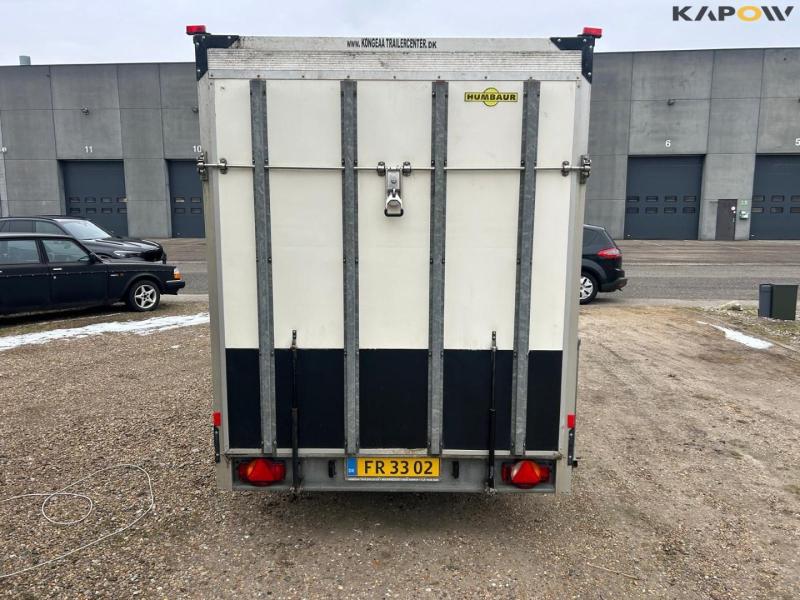 Humbaur closed trailer with workshop equipment 3
