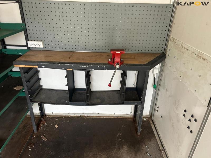 Humbaur closed trailer with workshop equipment 20