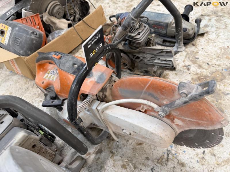 Husqvarna concrete cutter and various parts 17