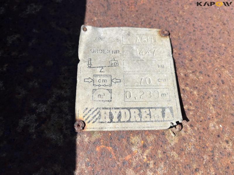 Hydrema excavator bucket 70 12