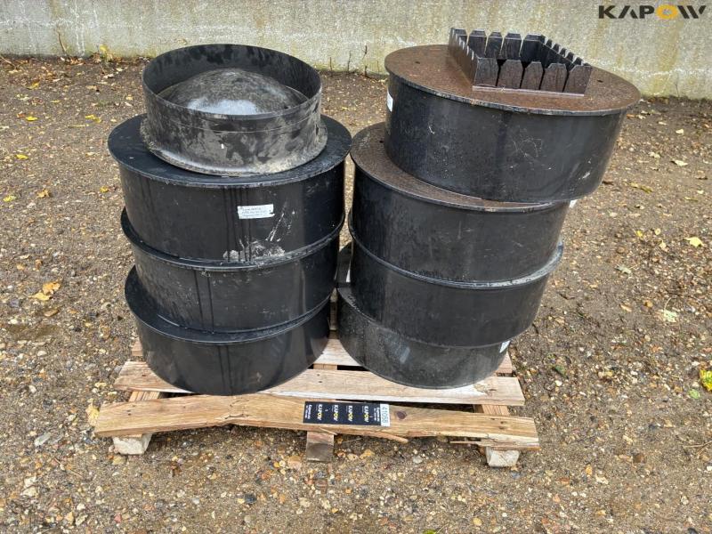 Plastic inspection wells - 7pcs. 2