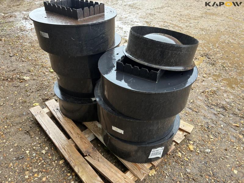 Plastic inspection wells - 7pcs. 18