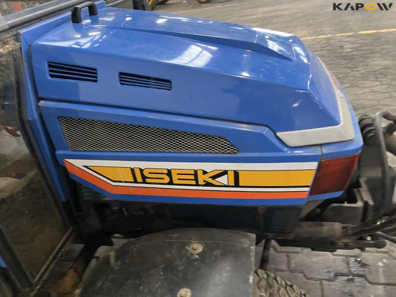 Iseki 318 compact tractor with broom and scraper blade 17