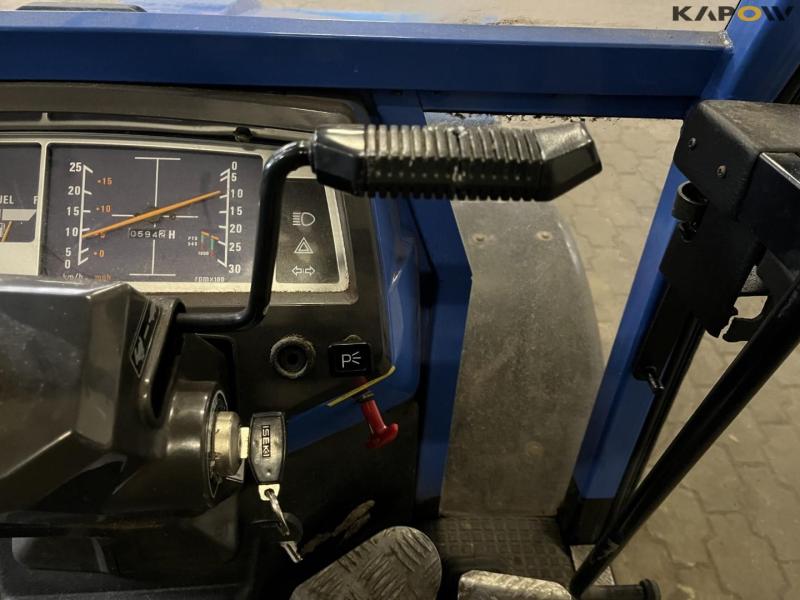 Iseki 318 compact tractor with broom and scraper blade 29