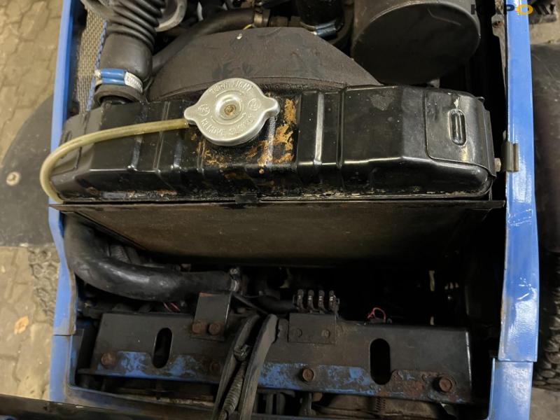 Iseki 318 compact tractor with broom and scraper blade 34