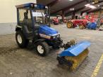 Iseki 318 compact tractor with broom and scraper blade 3
