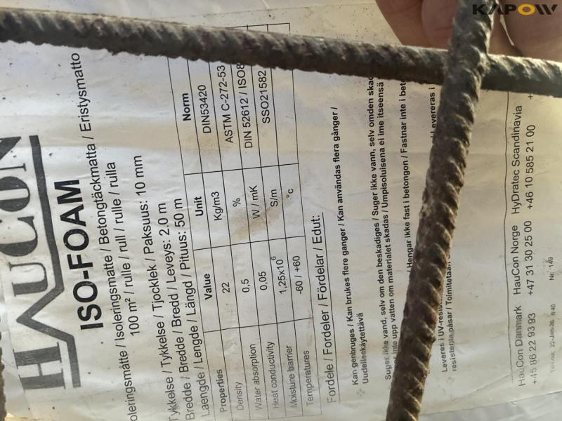 Iso-Foam insulation mats for concrete 8