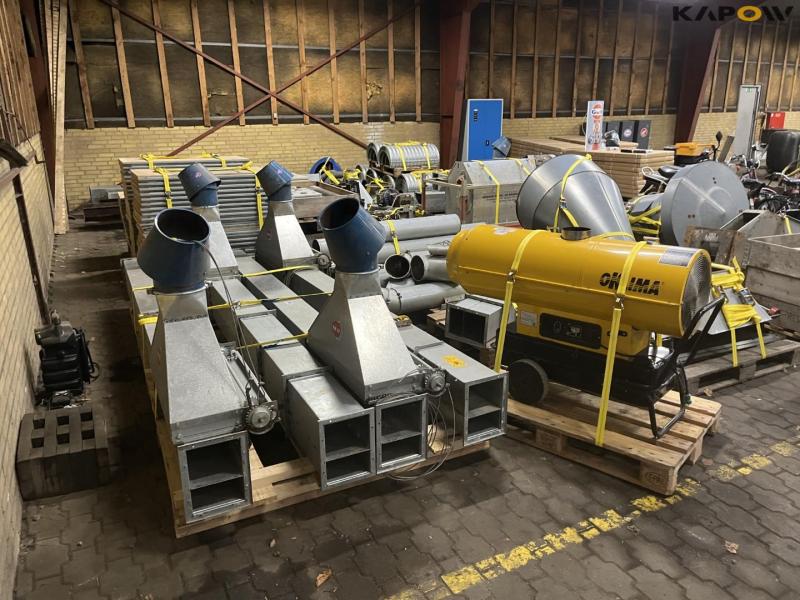 JE-MA 40 ton grain plant with Vedersø grain cleaner dismantled on pallets 4