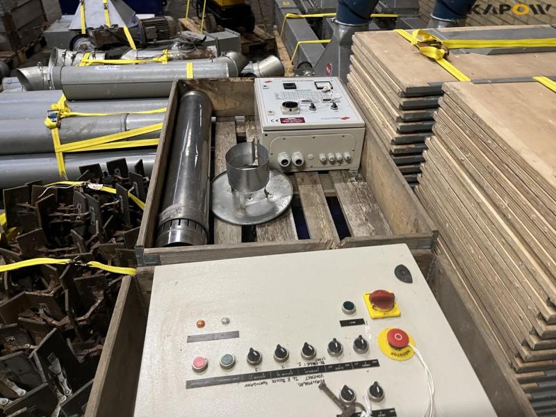 JE-MA 40 ton grain plant with Vedersø grain cleaner dismantled on pallets 68