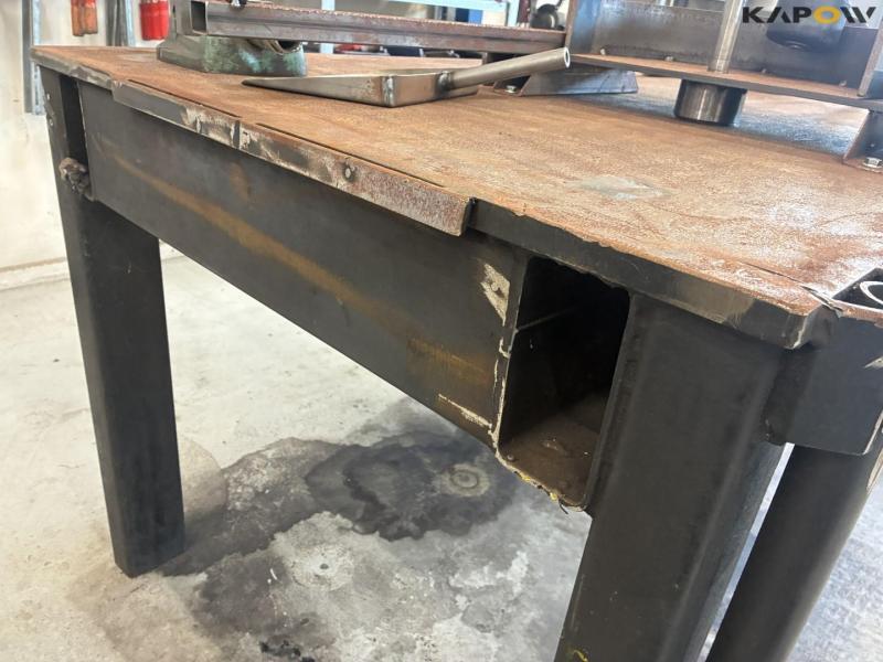 Iron table with equipment 14