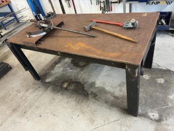 Iron table with equipment