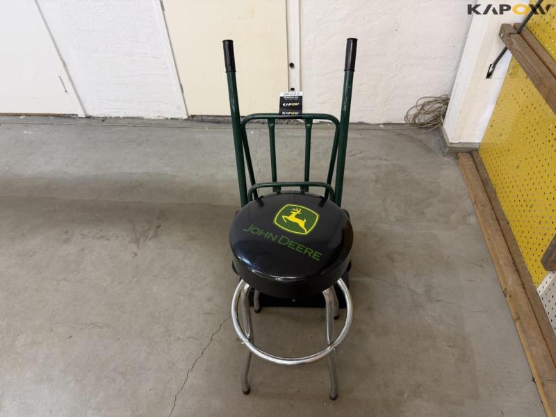 John Deere chair, sack cart and toolbox 2