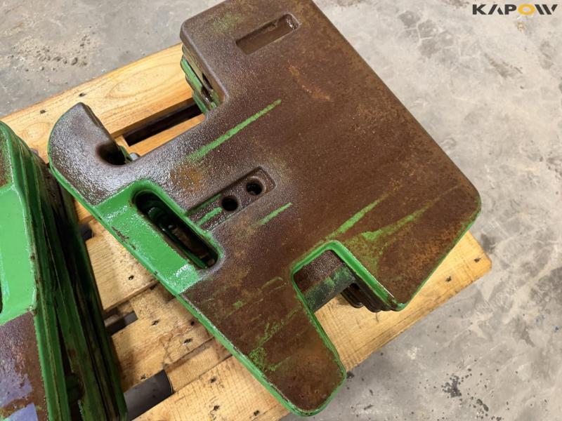 John Deere weight plates - 14 pcs. 50kg each 13